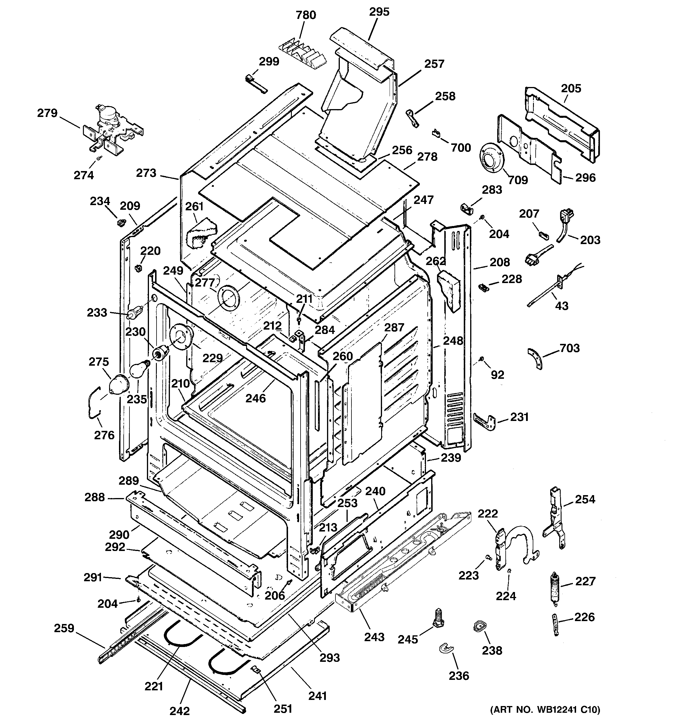 GE JGBP88BEK2BB body parts diagram