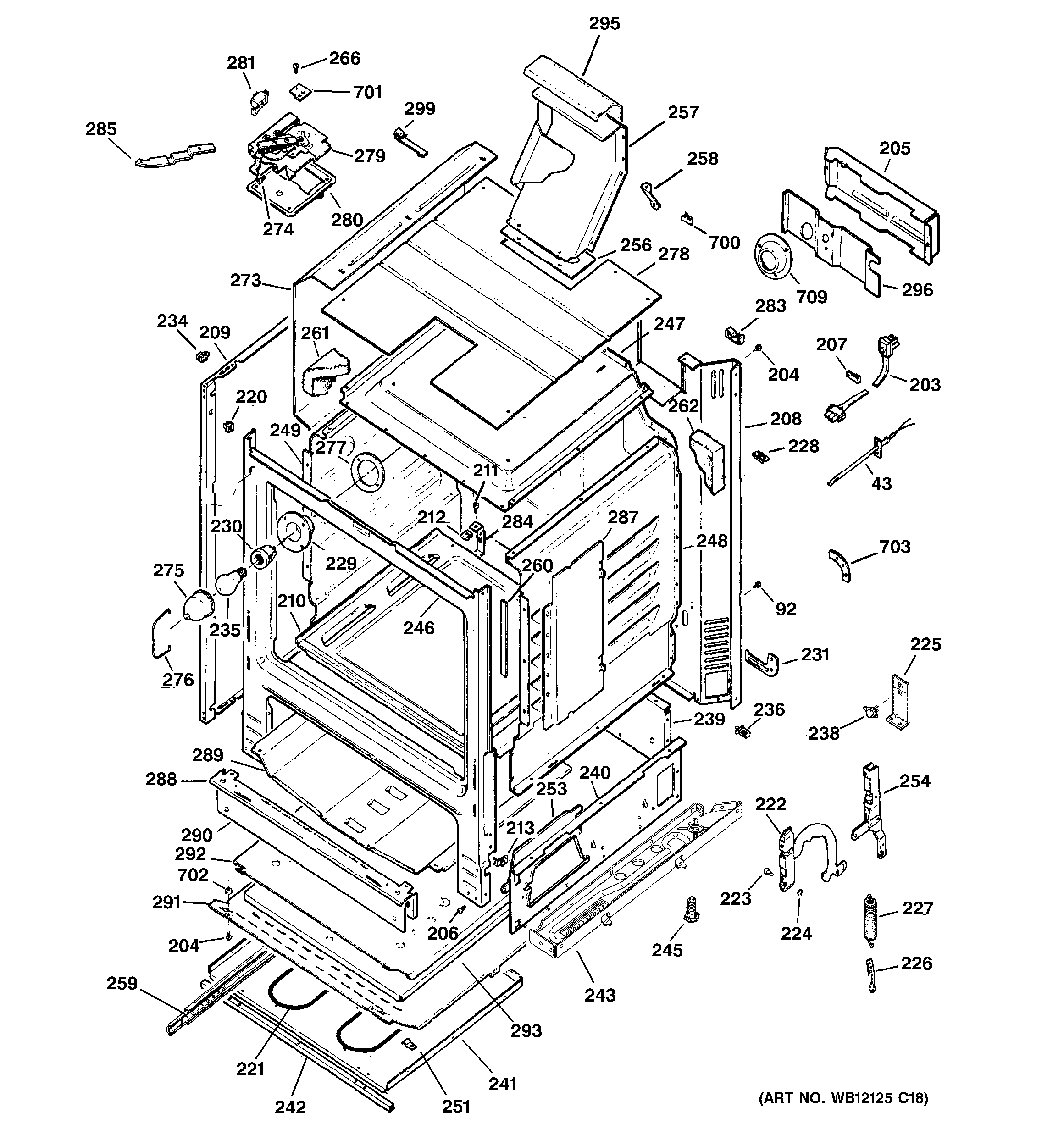 GE JGBP99BEH3BB body parts diagram