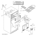 GE ETL18XBPERBS freezer section diagram