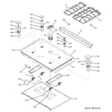GE JGSP48BH5BB cooktop diagram