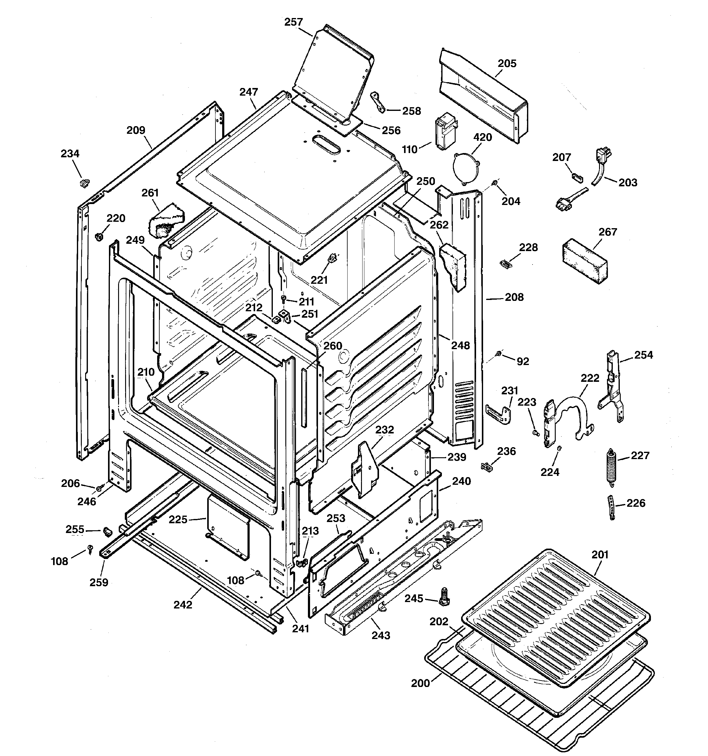 GE JGBS04BEH3CT body parts diagram