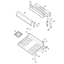 GE AGBS300PK1BB control panel & cooktop diagram
