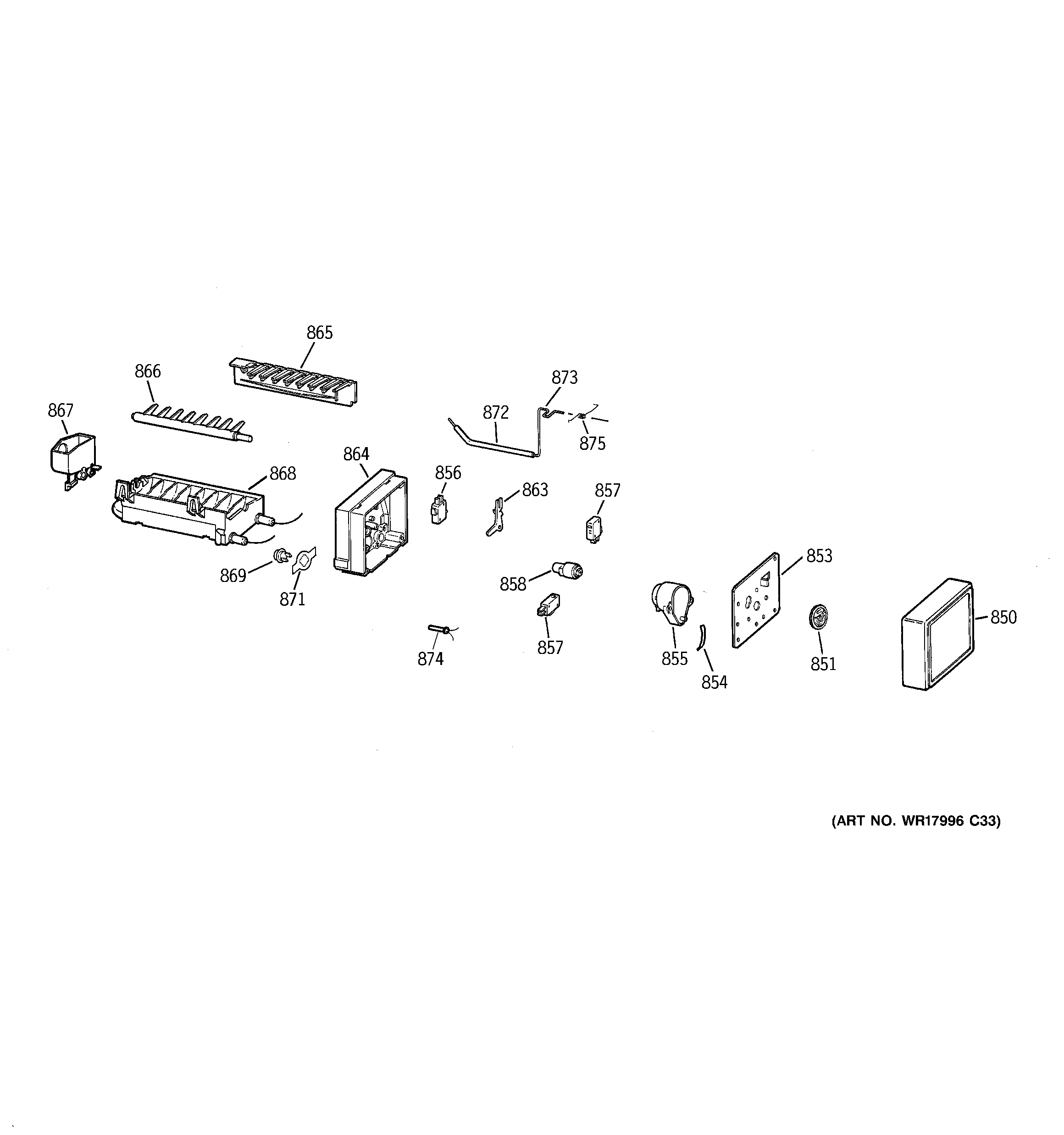 GE GTS18DCPMLCC ice maker diagram