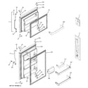 GE DTH18ZBSORWW doors diagram