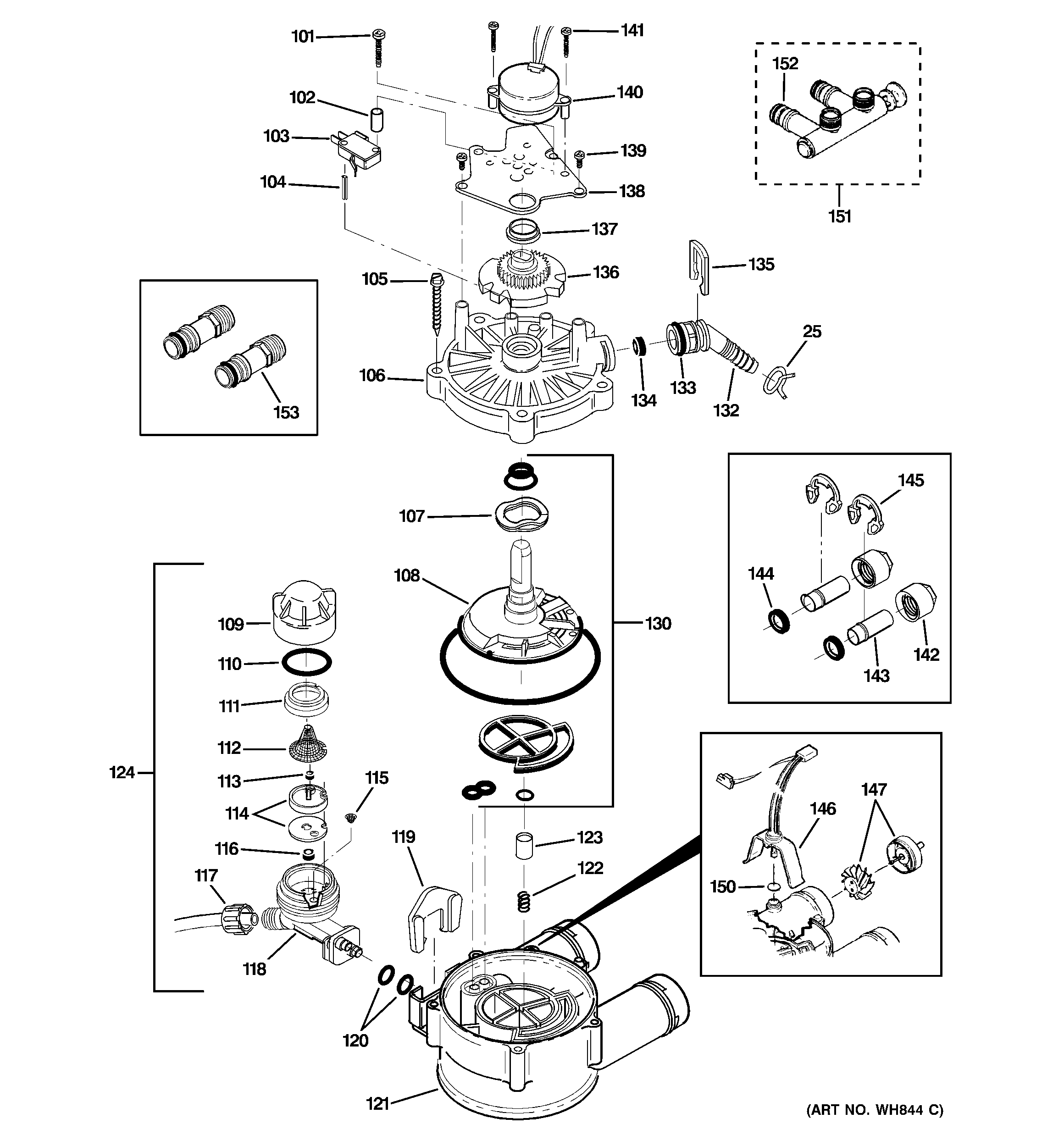 GE GXSF30H01 pump diagram