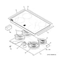 GE JD900CK1CC cooktop diagram