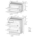 GE GTS18HCSARWW doors diagram