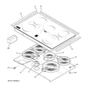 GE JD968SK1SS cooktop diagram