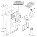 GE DTS18ICSHRWW freezer section diagram