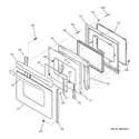 GE JCBP78SJ3SS door diagram