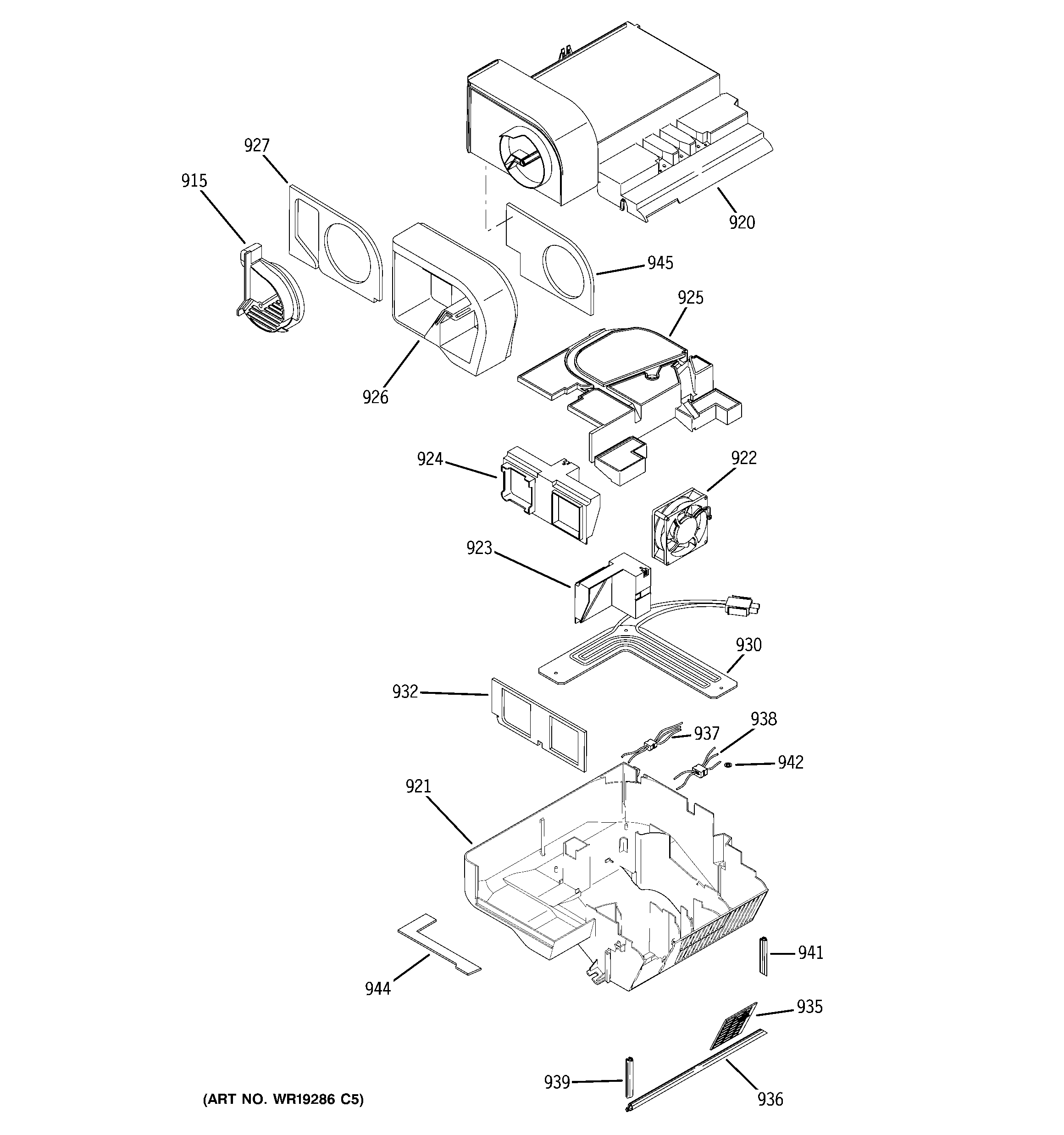 GE PCG23SHSBFSS custom cool diagram