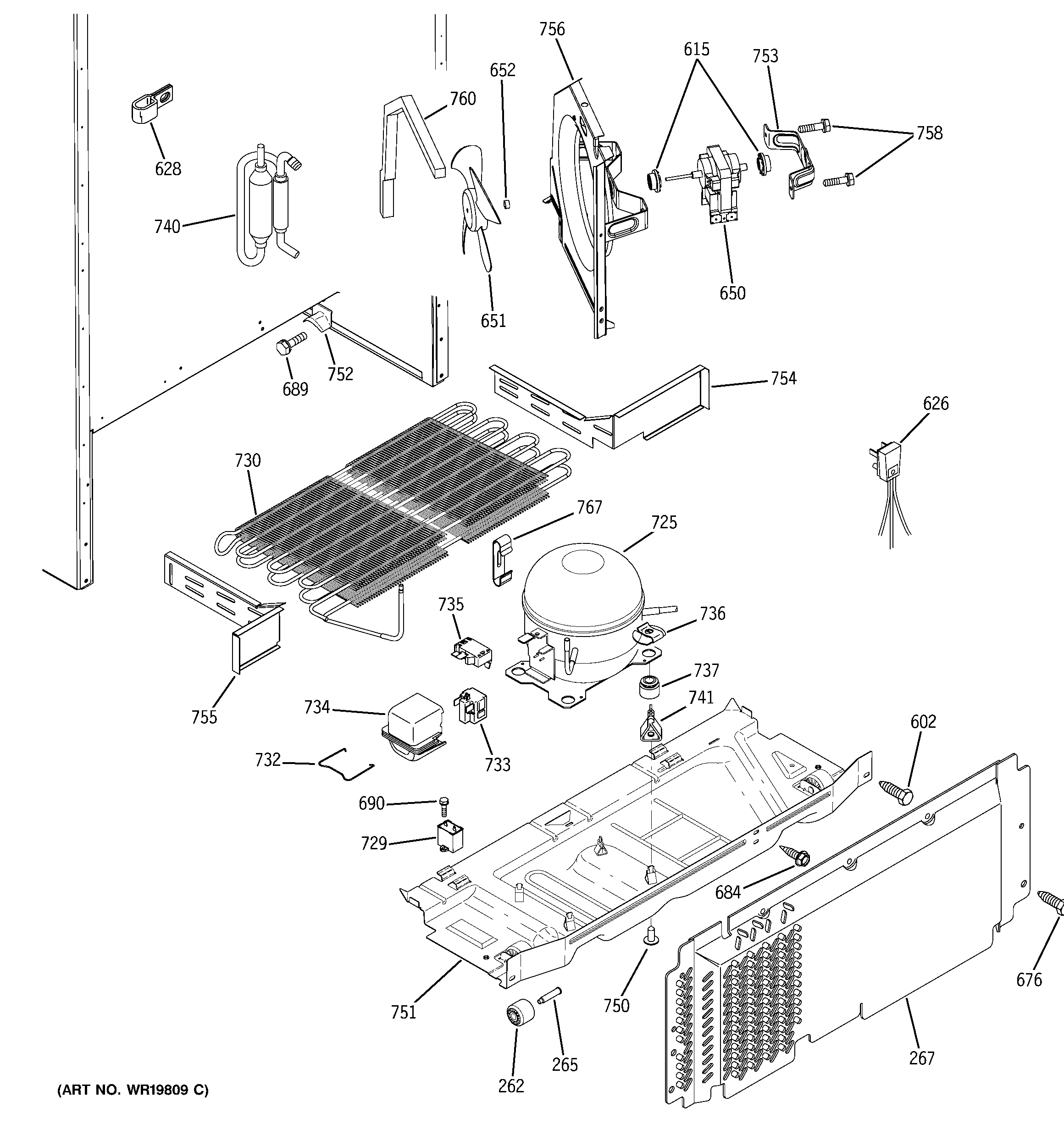 GE 38489KBSMRSS unit parts diagram