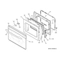 GE JS905BK1BB door diagram