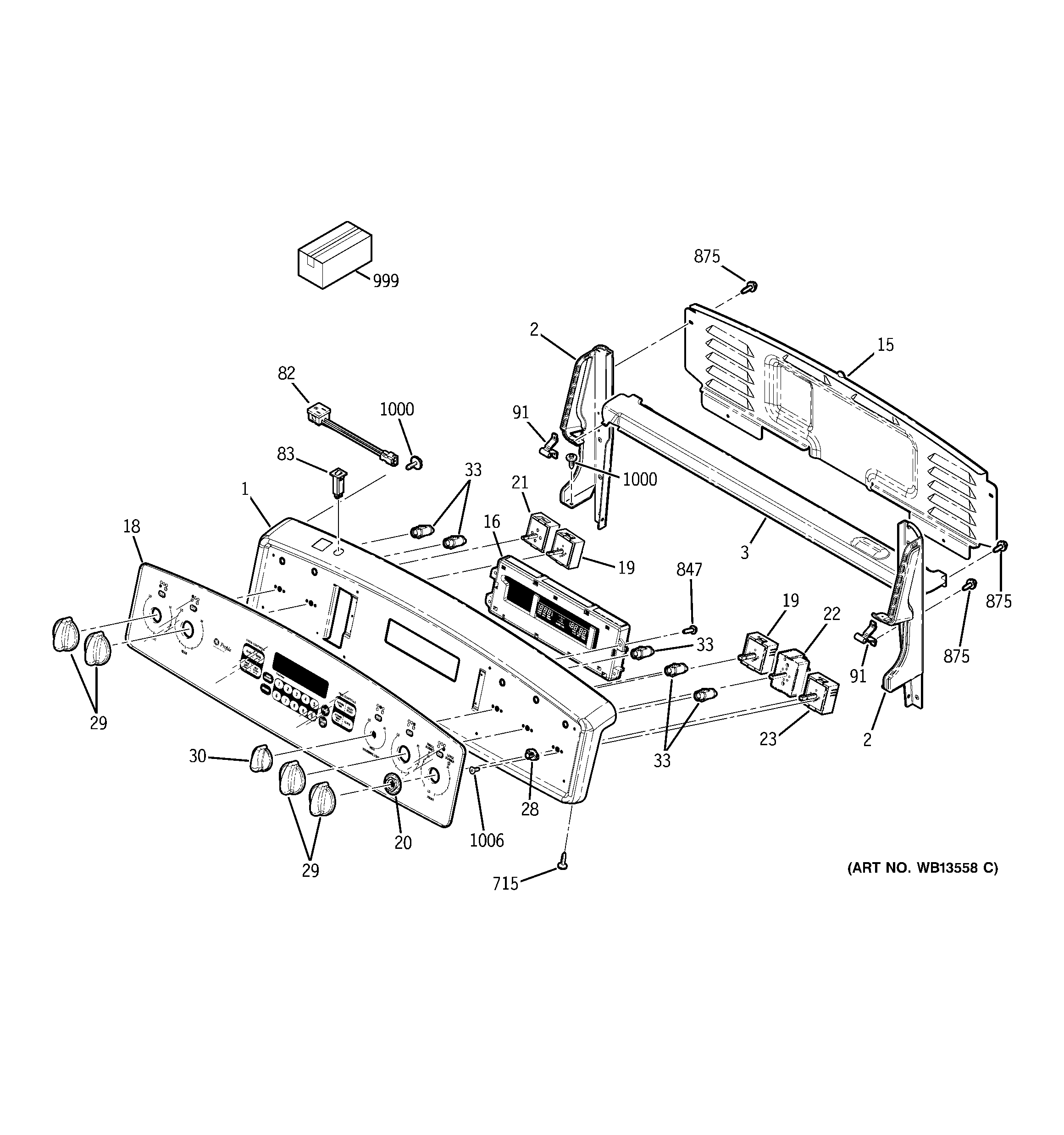 GE JCB905WJ2WW control panel diagram