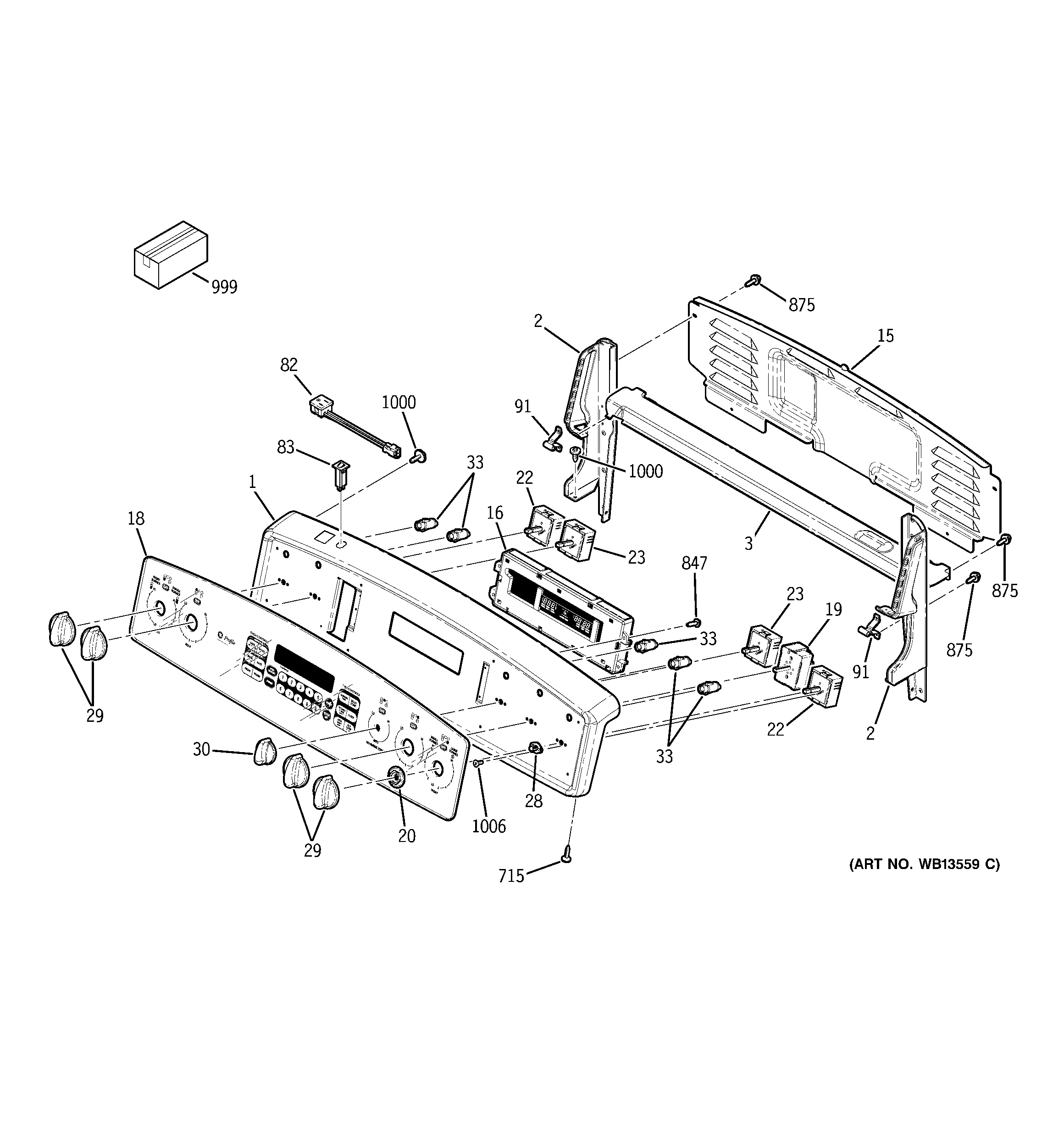 GE JCB968BJ1BB control panel diagram