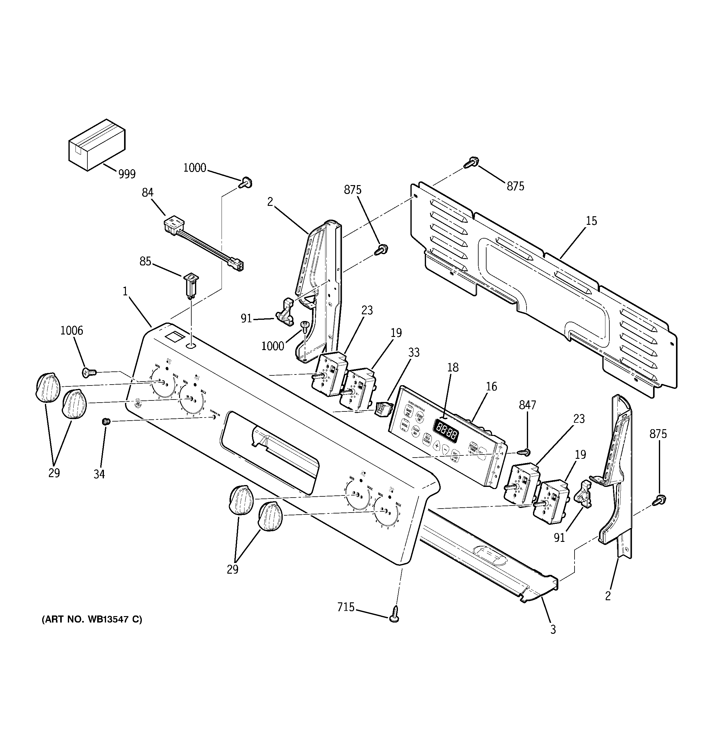 GE JCBP24WJ2WW control panel diagram