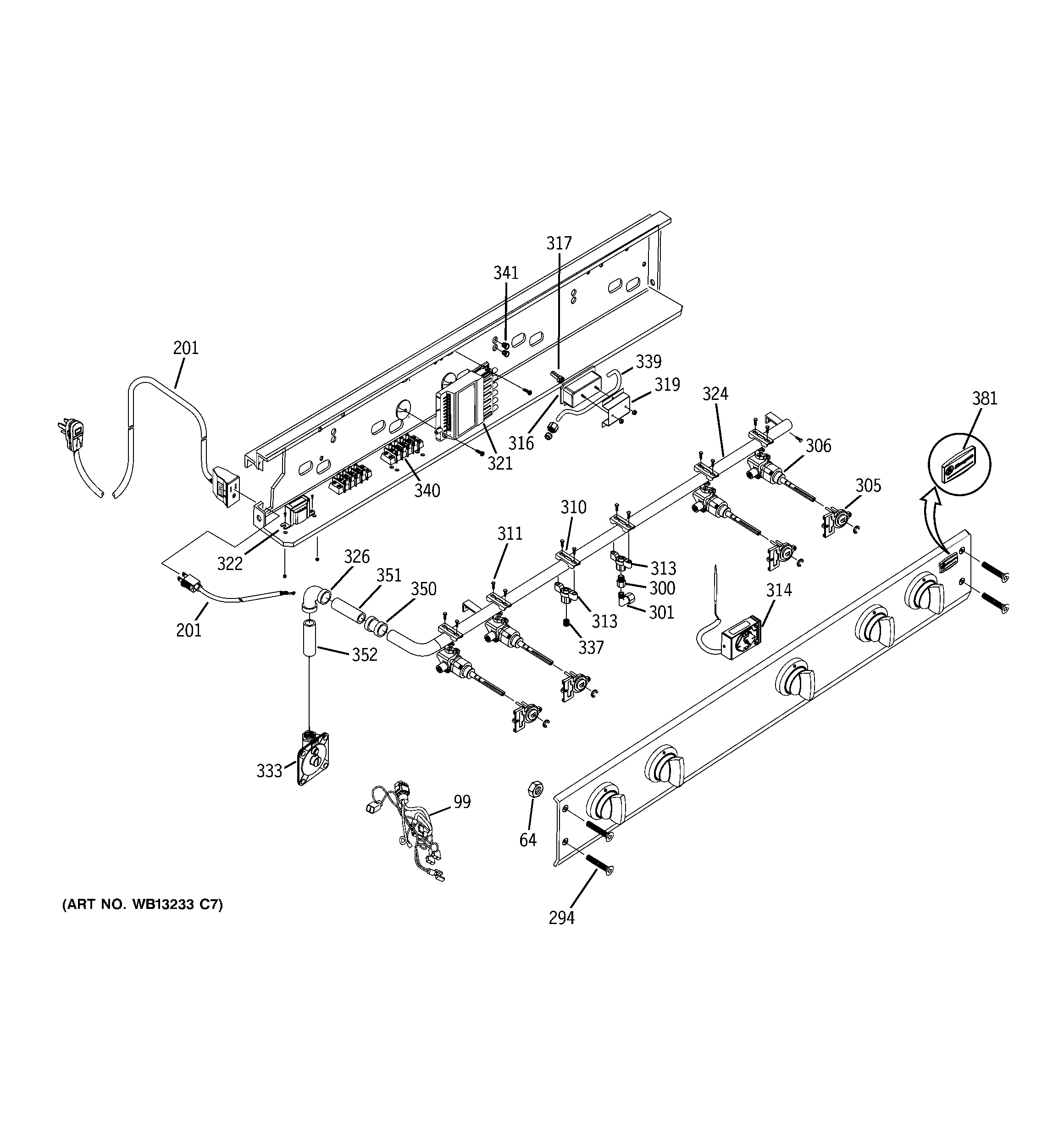 GE ZGU36L4DH2SS manifold assembly diagram