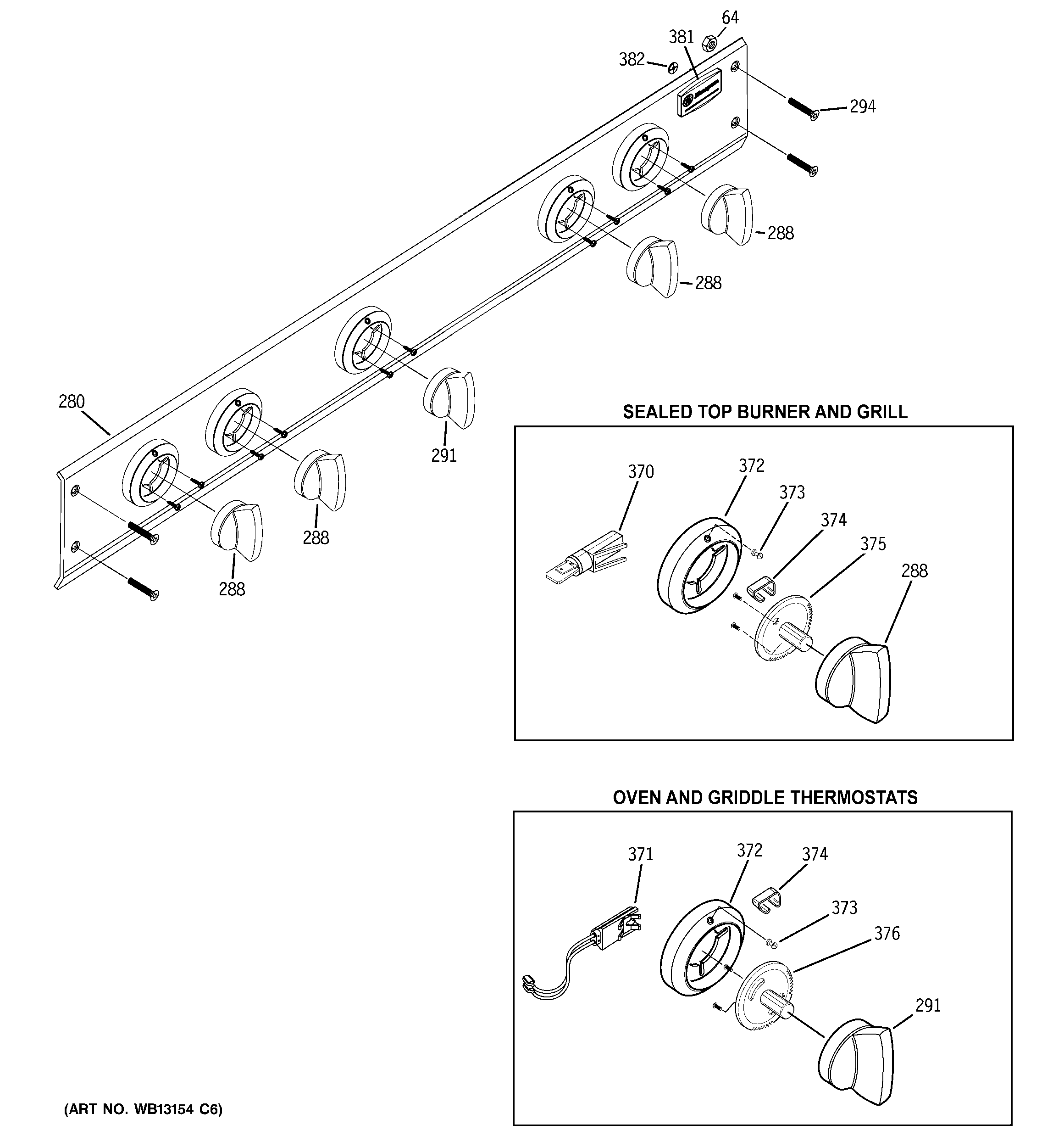 GE ZGU36L4DH2SS control panel diagram