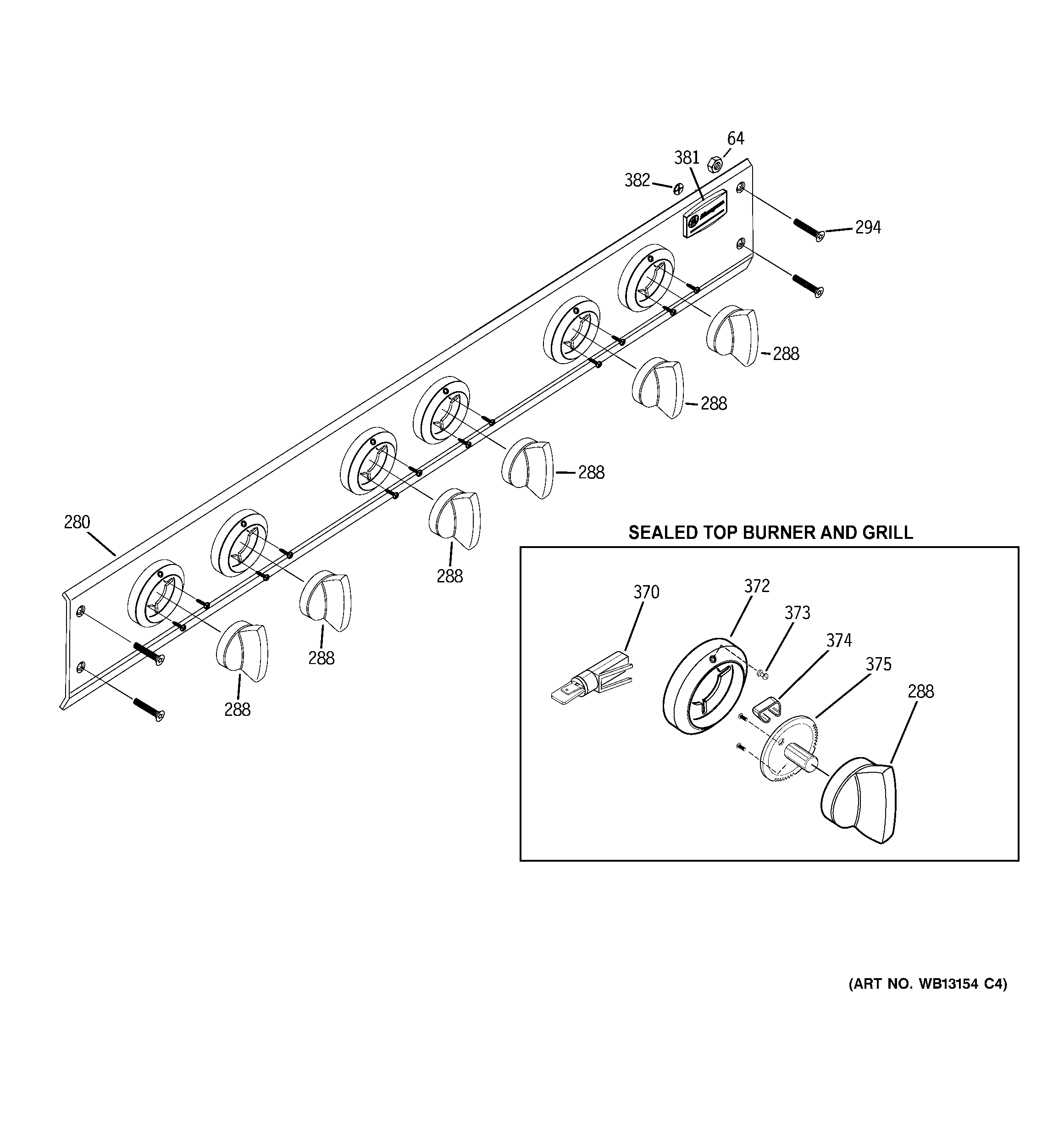 GE ZGU36L6H2SS control panel diagram