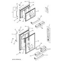 GE GTS18KHPLRBB doors diagram