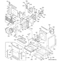 GE AZ75E18DACM1 motor, heater & base pan parts diagram