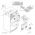 GE GTS18YBRPRWW freezer section diagram