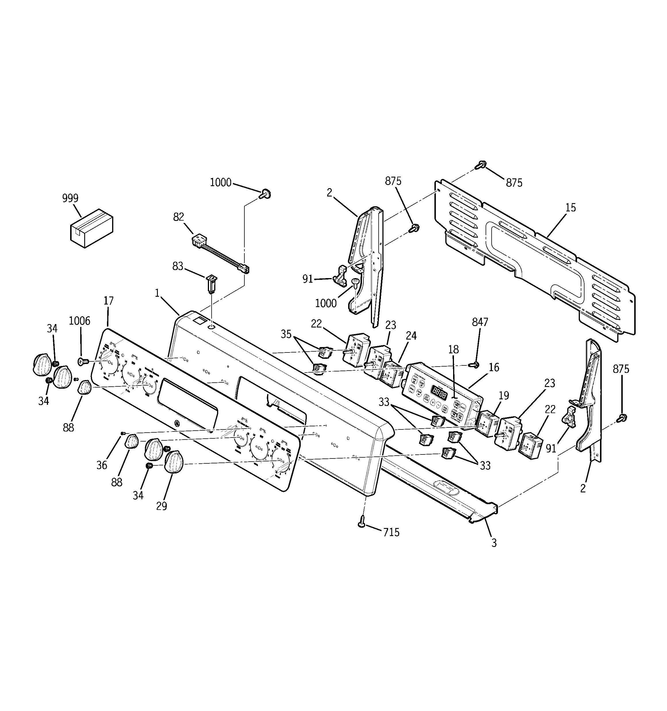 GE JCBP81SK1SS control panel diagram