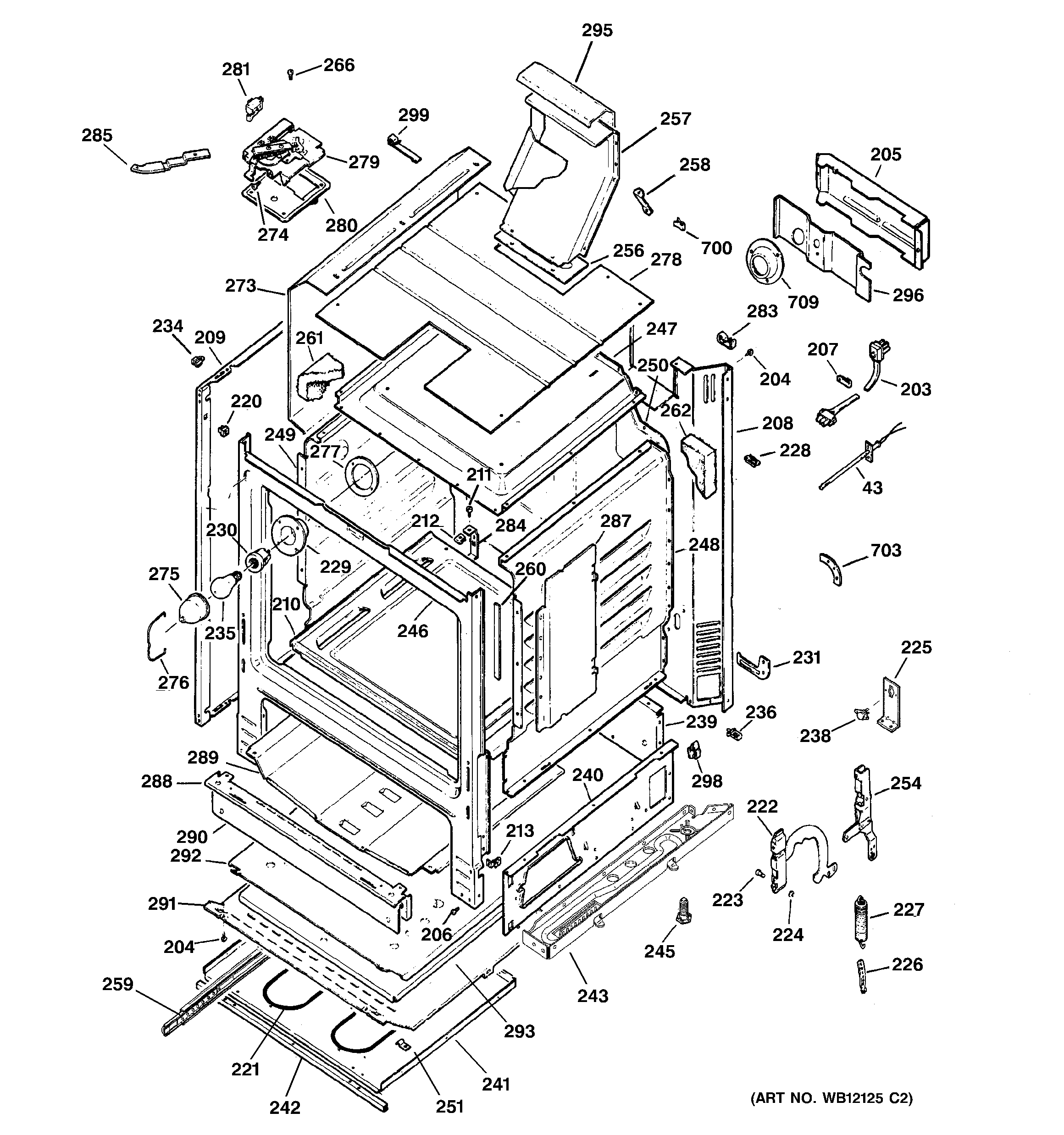 GE JGBP79CEB5CC body parts diagram