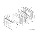 GE JKP28SK2SS door diagram
