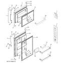GE DTS18ICRLRWW doors diagram