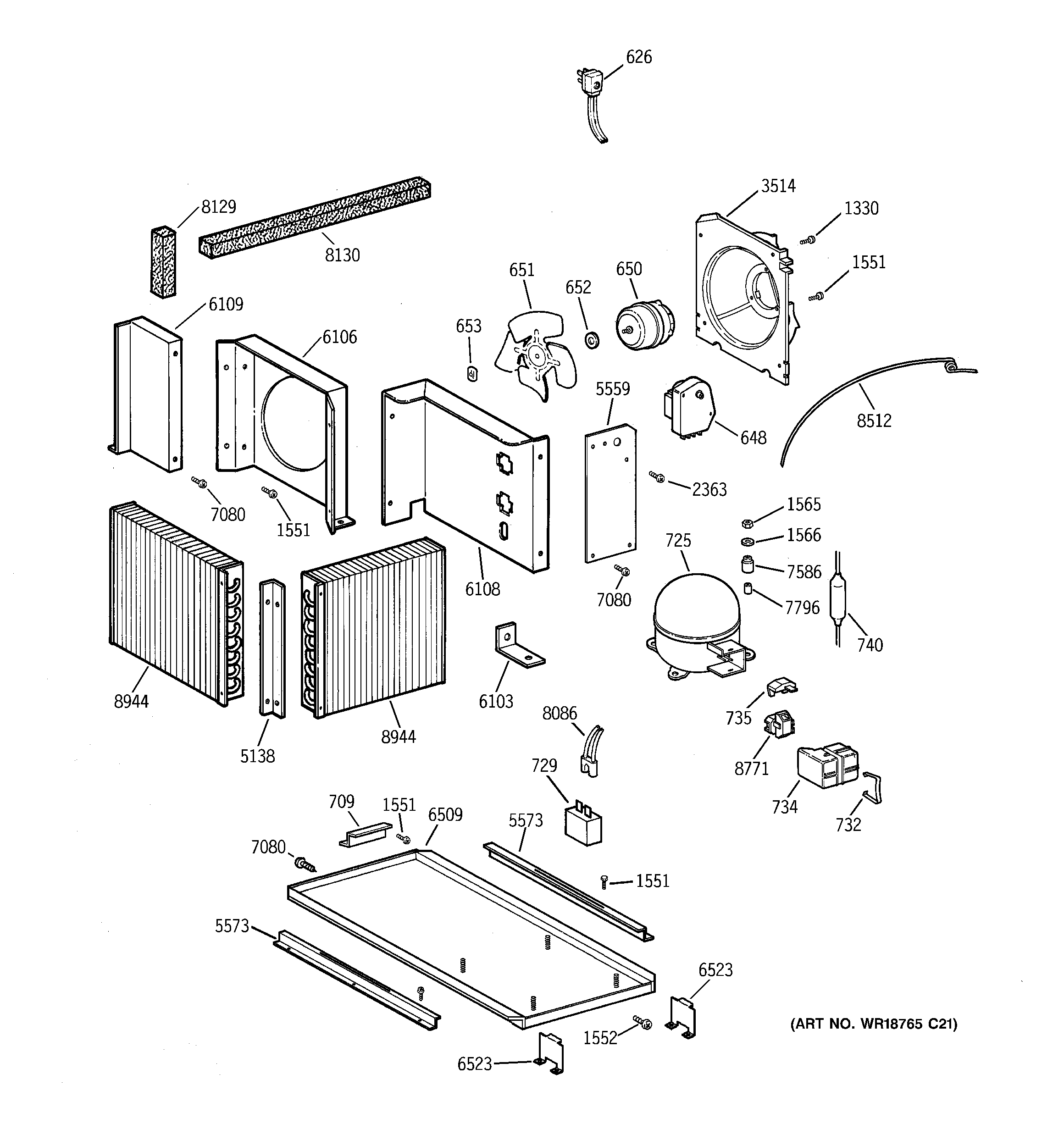 GE ZIFS36NMILH unit parts diagram