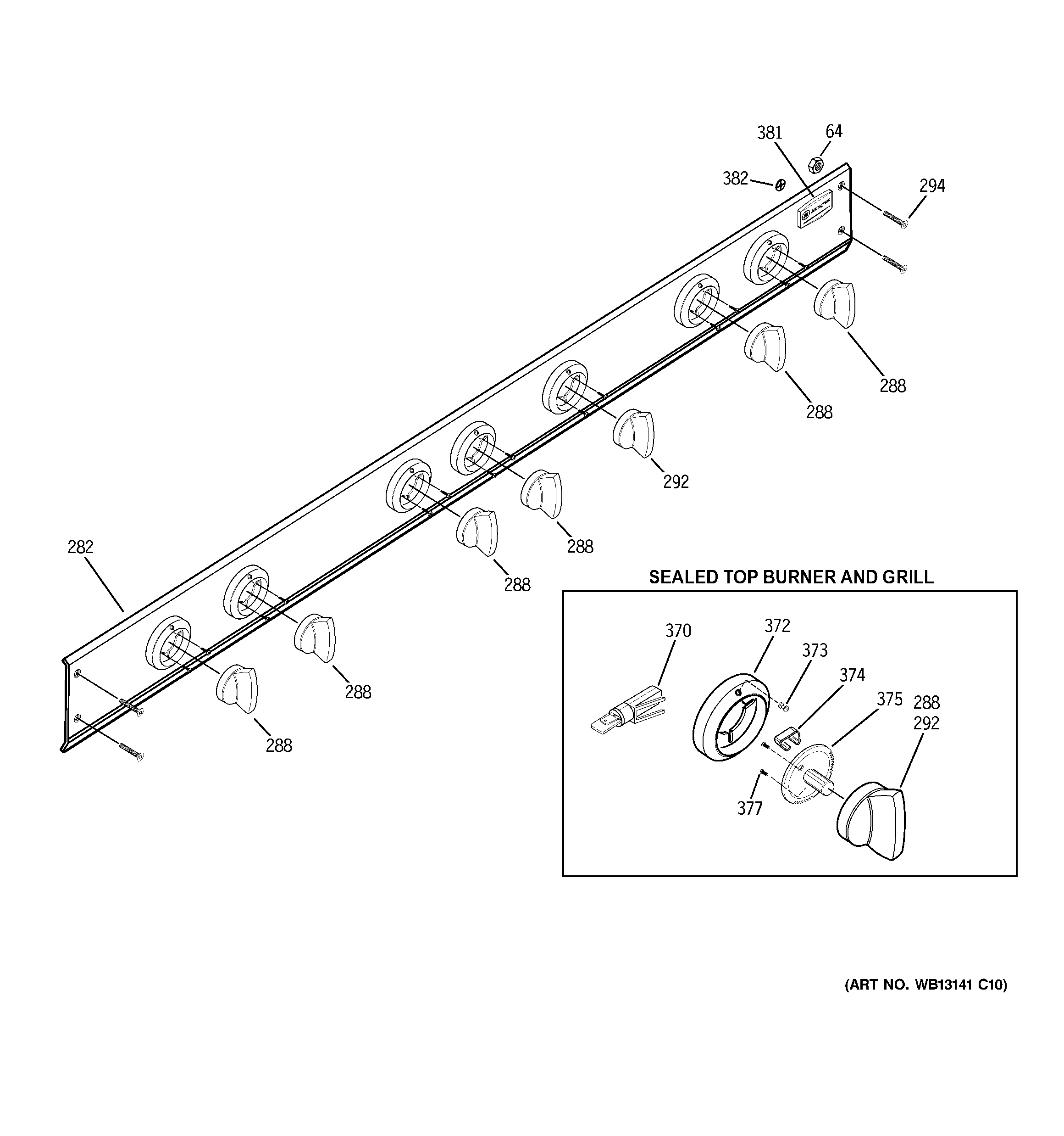 GE ZGU48L6RH3SS control panel diagram