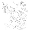 GE PSS23LGSBWW ice maker & dispenser diagram