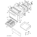 GE JGBP28EEK3BB door & drawer parts diagram