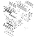 GE AZ55H07DABM1 grille & chassis parts diagram