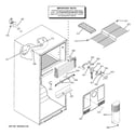 GE GTS18DBPURCC freezer section diagram