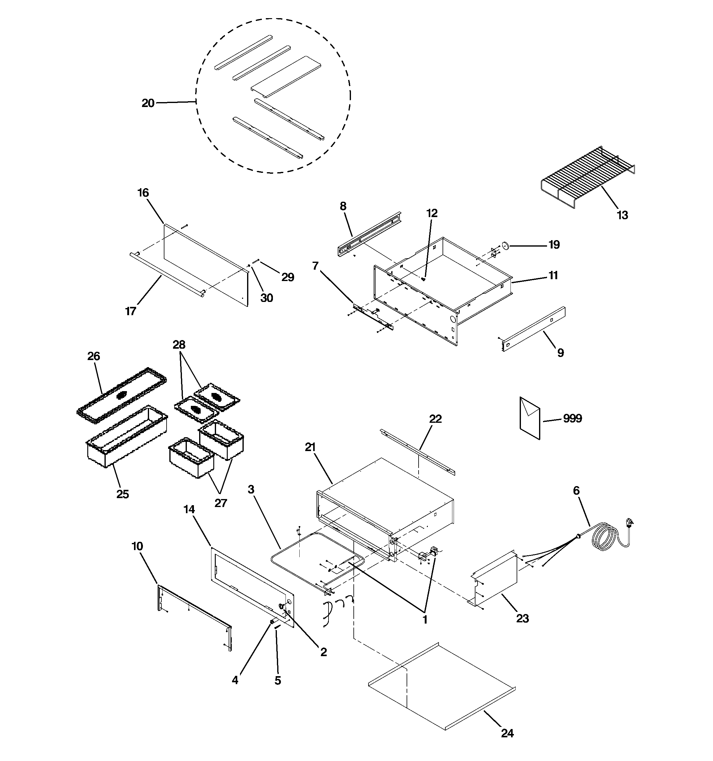 GE ZTD910BF2BB warming drawer diagram