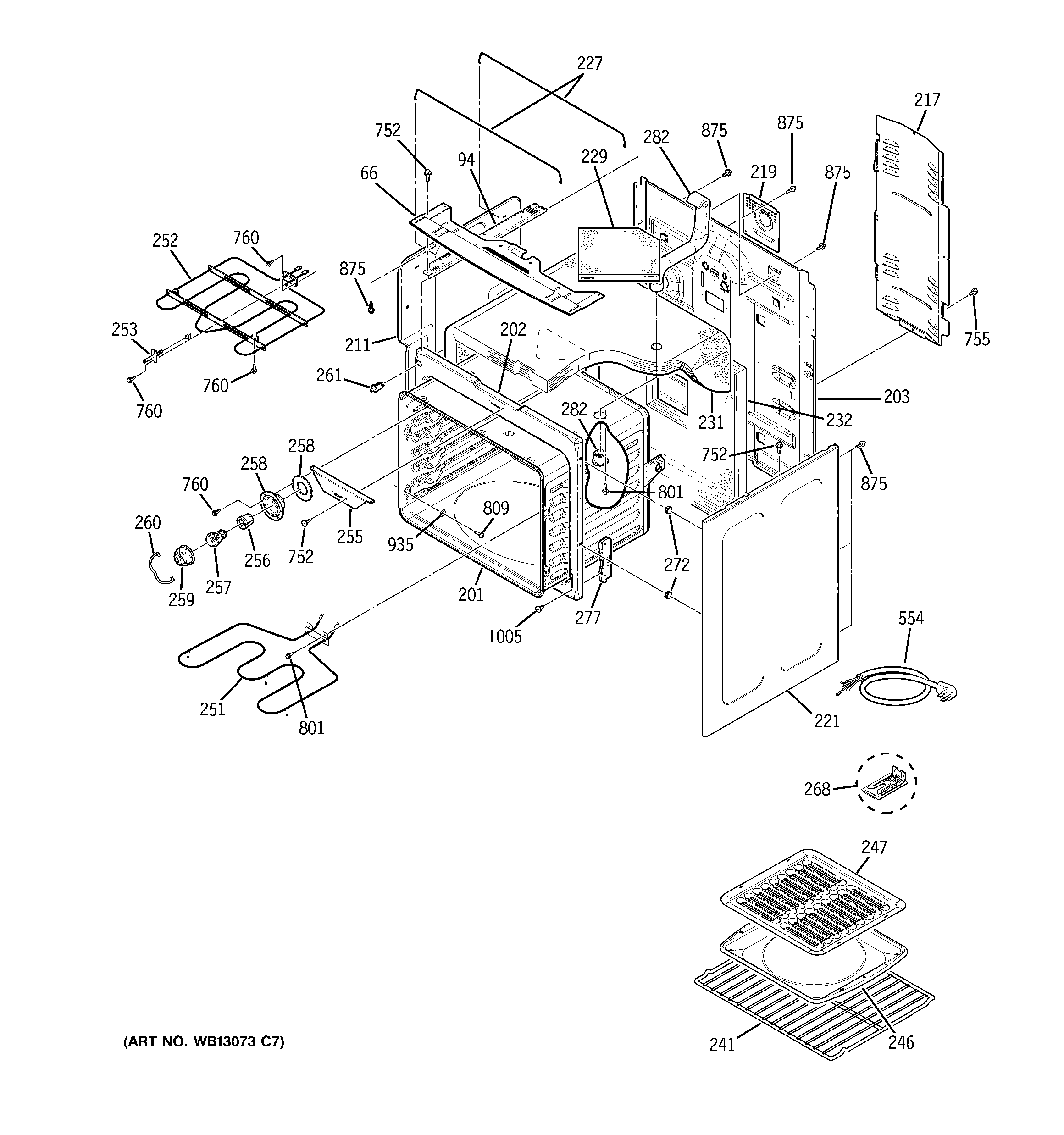 GE JCB900SK2SS body parts diagram