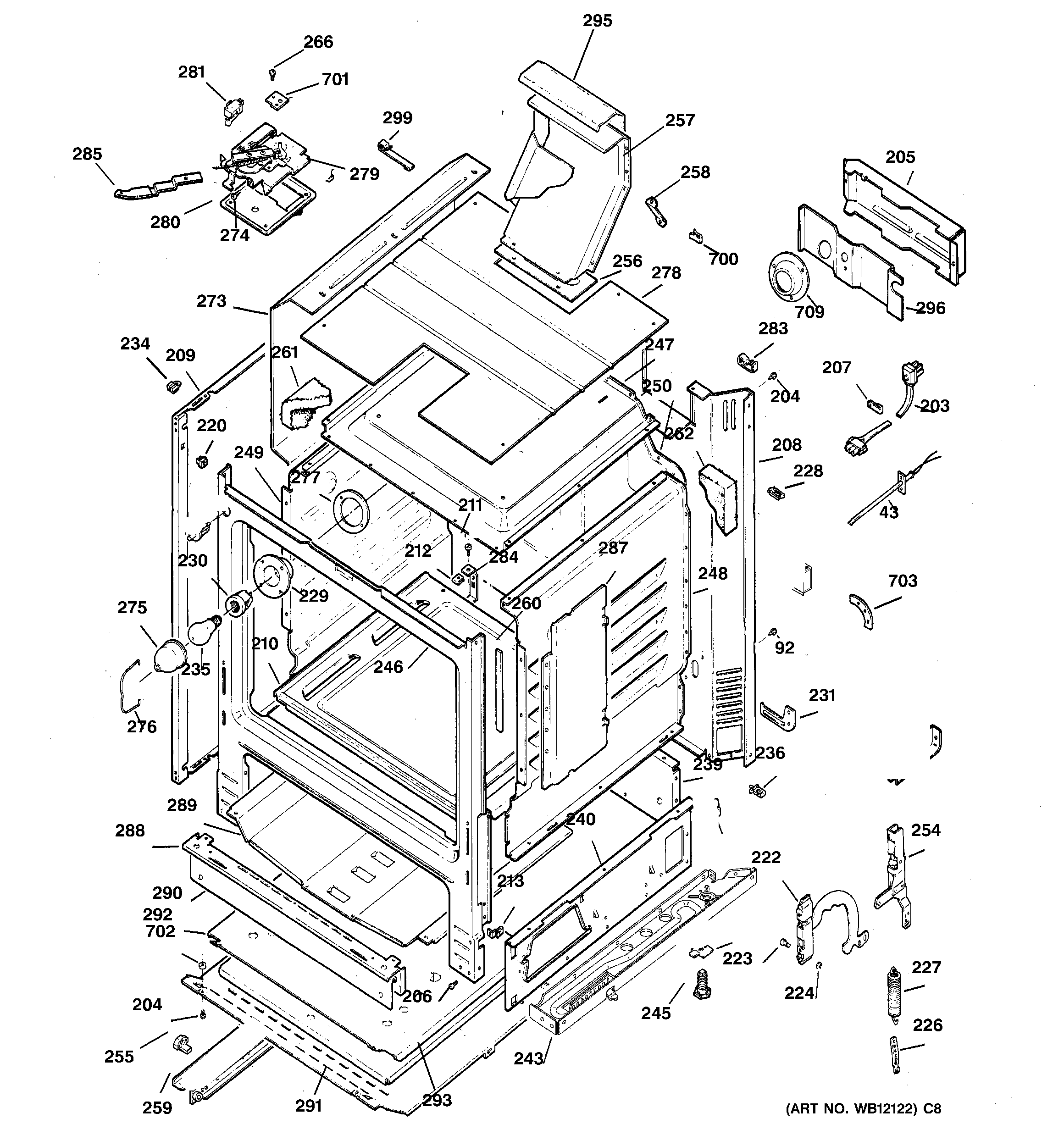 GE JGBP32BEJ3BB body parts diagram