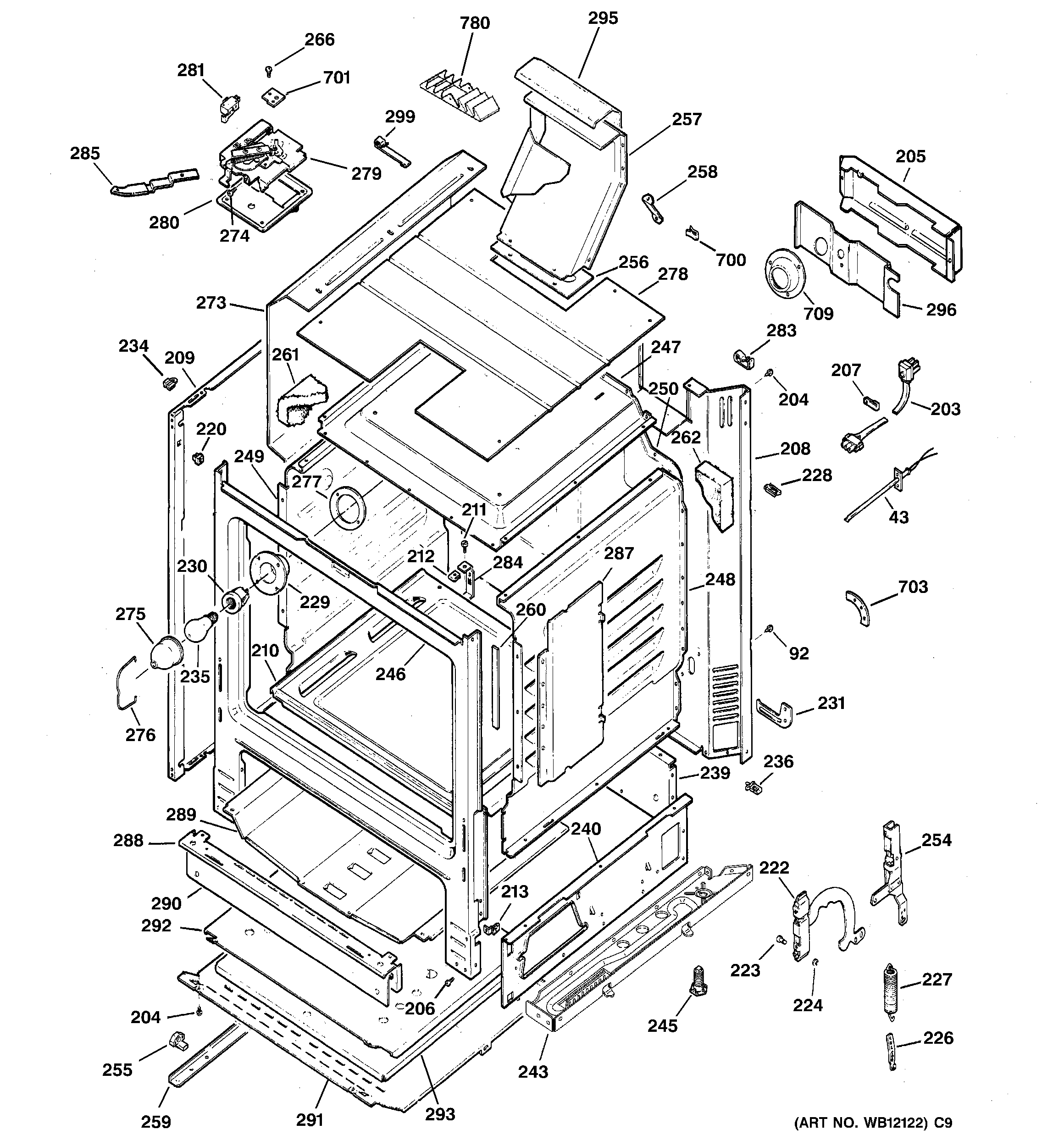GE JGBP35BEJ3BB body parts diagram
