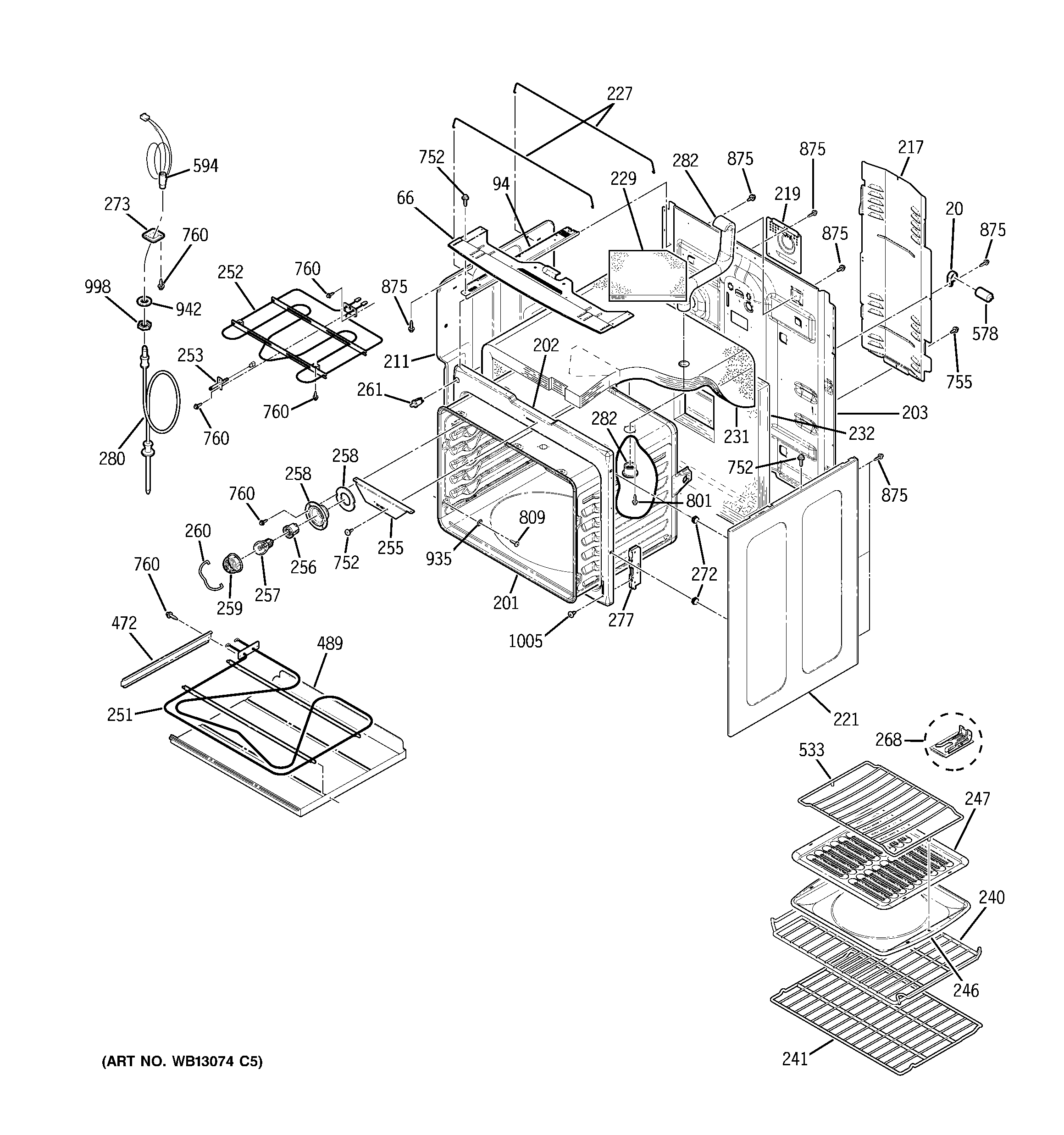 GE JB910SK2SS body parts diagram