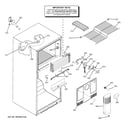 GE GTS18KBPVRWW freezer section diagram