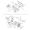 GE DBXR463GD3CC backsplash, blower & motor assembly diagram