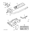 GE DNCK440GA2WC gas valve & burner assembly diagram