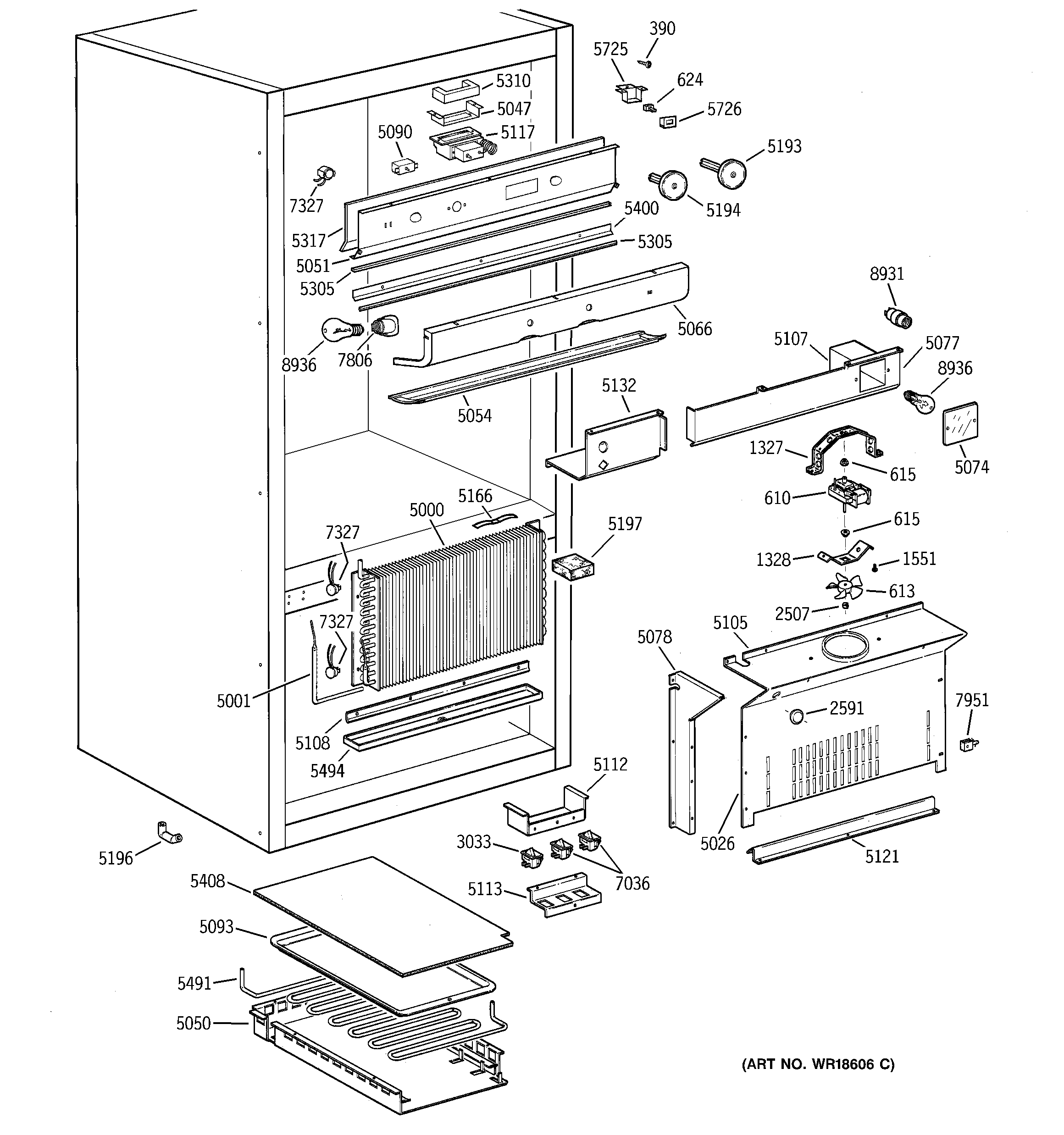 GE ZICS36NAASSRH controls & components diagram