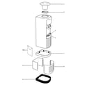 GE GNCF02H hot & cold water dispenser diagram