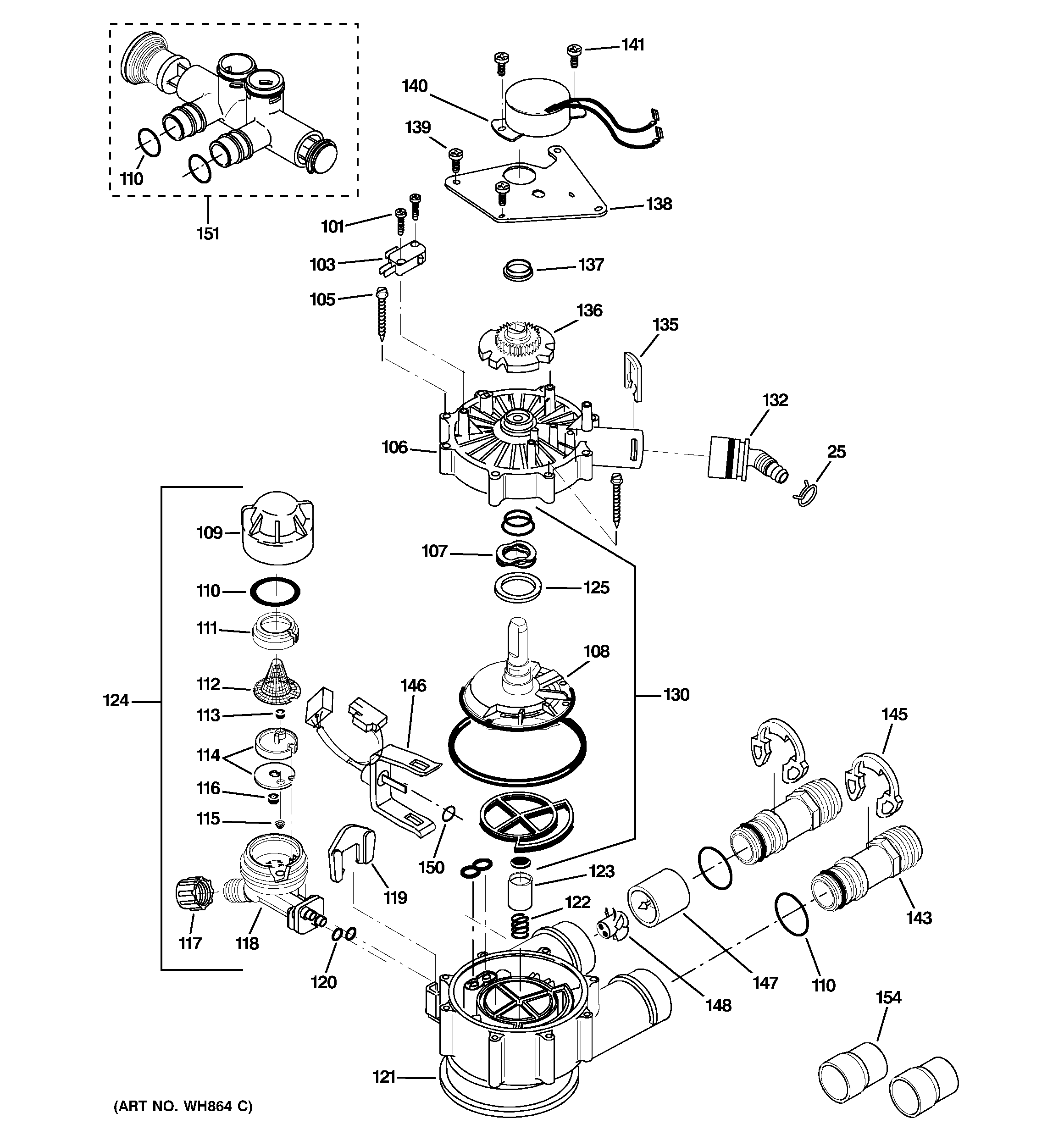 GE GNSH45E03 pump diagram