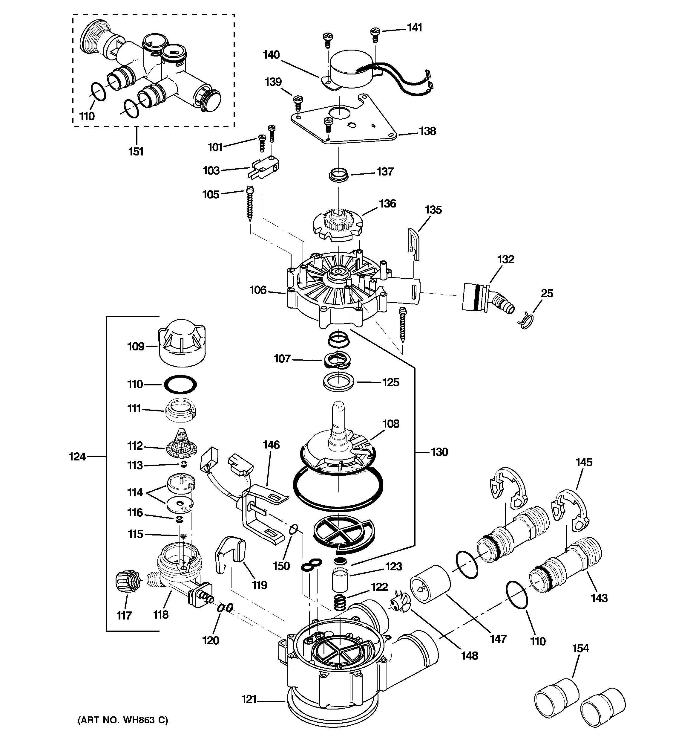 GE GNSM48F03 pump diagram