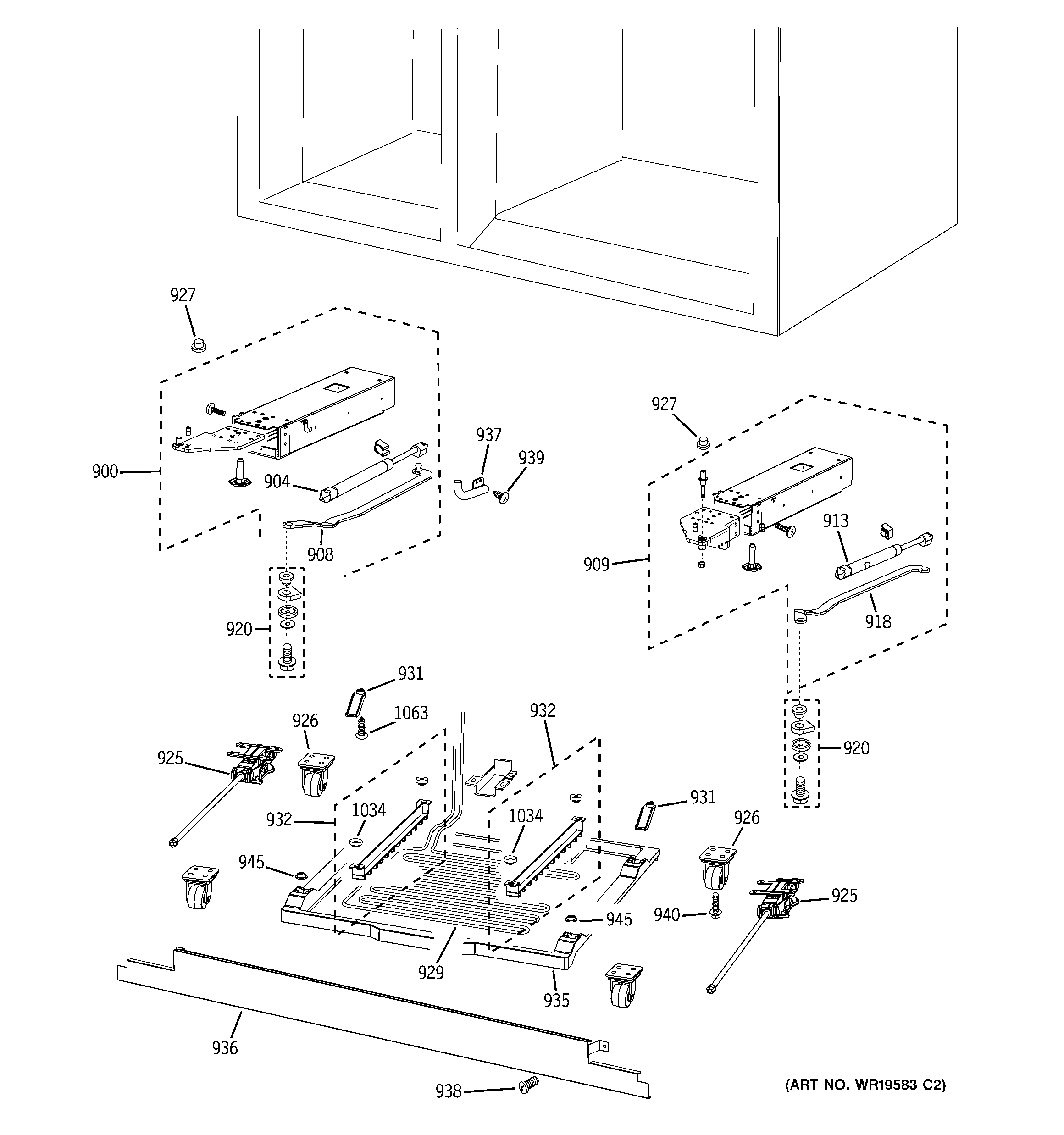 GE PSB42LGRAWV cabinet (2) diagram