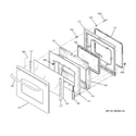 GE JBP68SK3SS door diagram